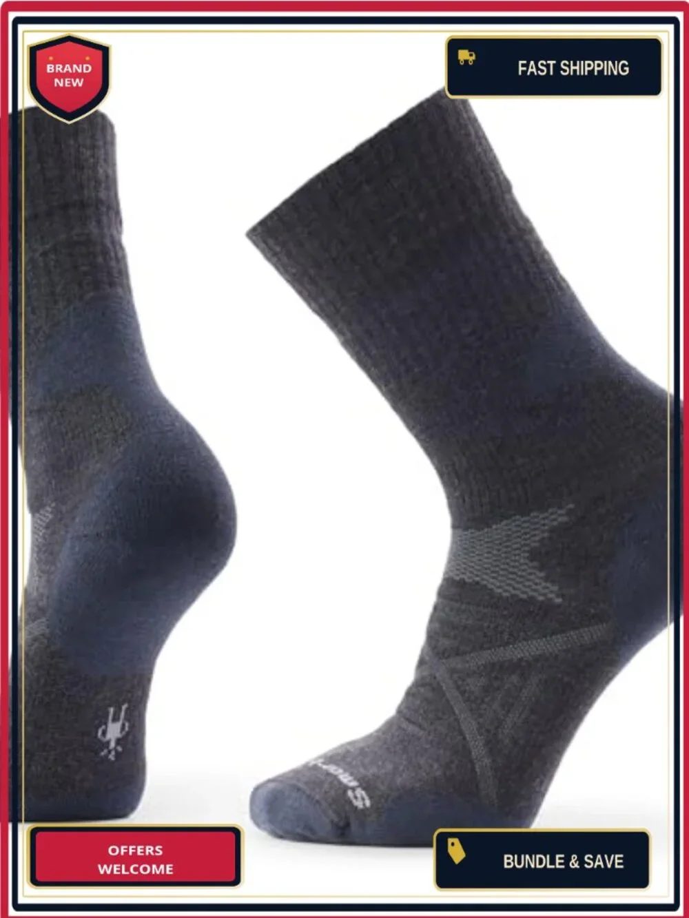 Full Cushion Tall Crew Socks Merino Wool Indestructawool Work Safety Toe